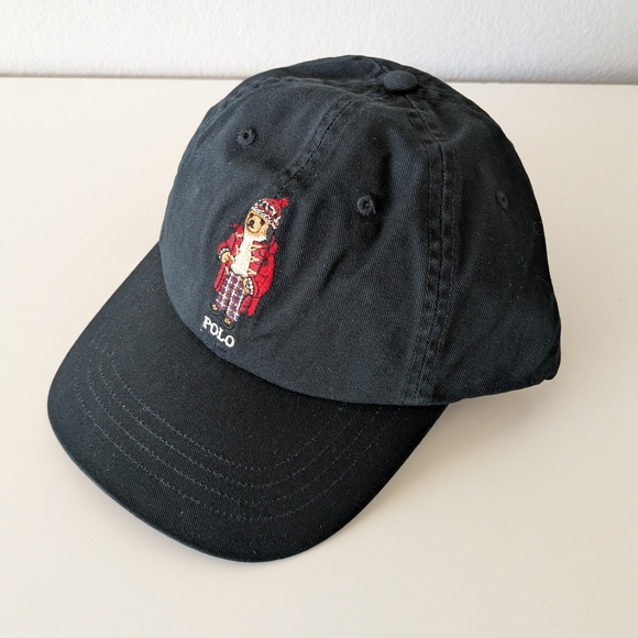 NWT Polo by Ralph Lauren Black Bear Embroidered Cap